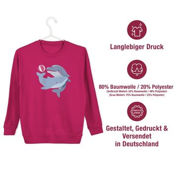 Shirtracer Sweatshirt Delfine Delfin Dolphin Tiermotiv Animal Print