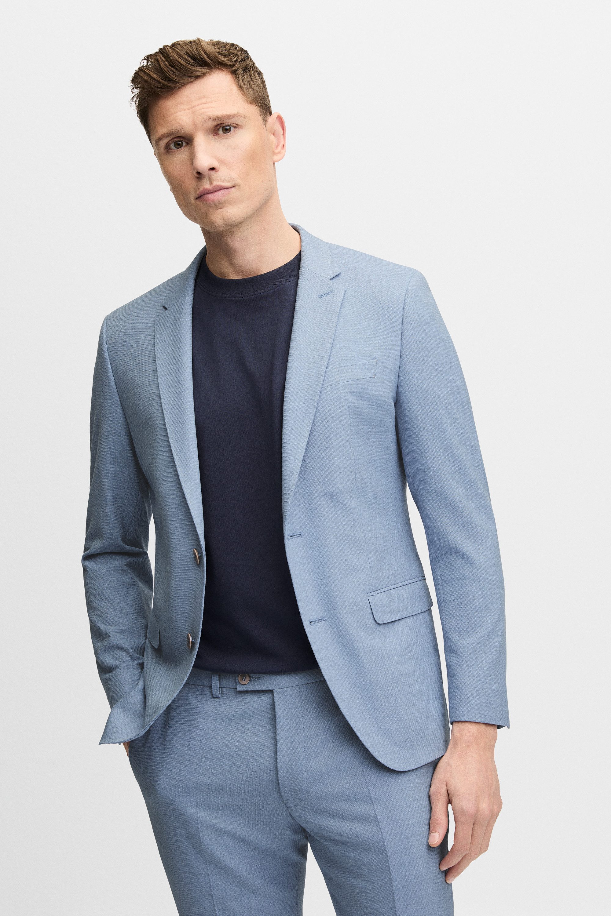 Digel Anzugsakko Flexo (1-tlg., Polyester-Viskosemix) Touching Buttons