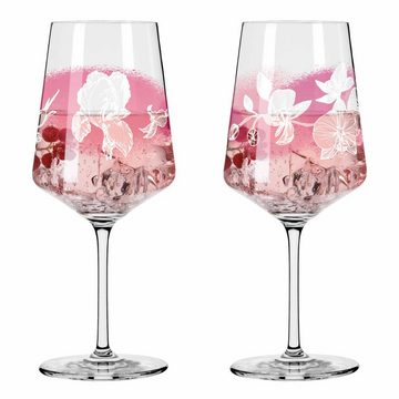 Ritzenhoff Aperitifglas Sommersonett Sprizz 2er-Set 003, Kristallglas, Made in Germany