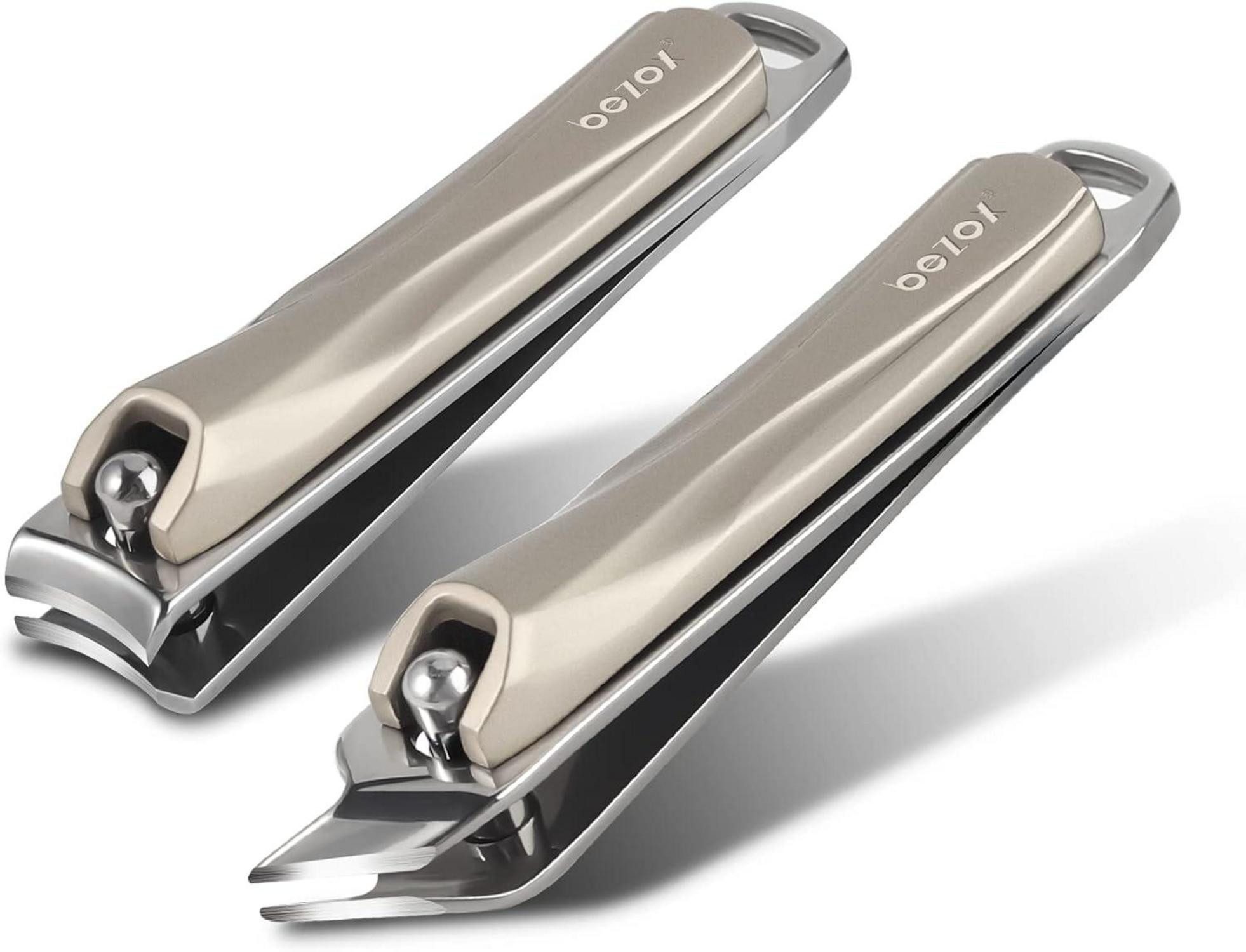 Nagelknipser-Set Nagelknipser Set Fingernagel Fußnagel Nail Clipper 2 pcs Nagelschere