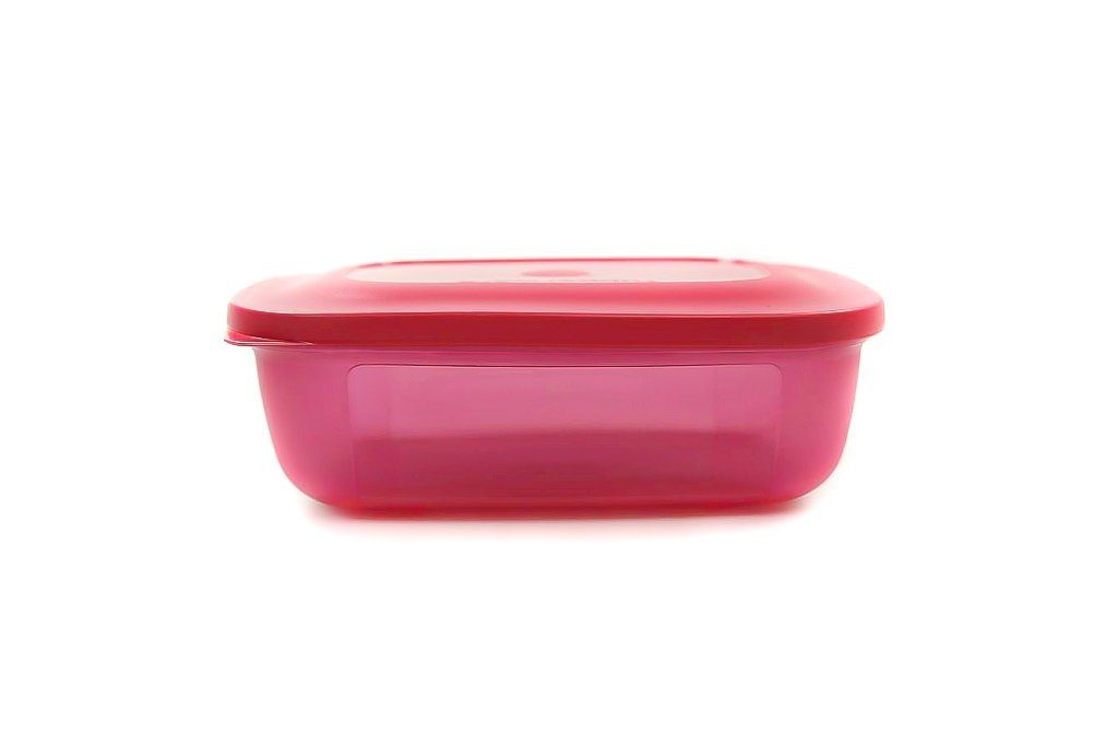 Tupperware Frischhaltedose Frische-Turm 500 ml eckig pink Behälter +  SPÜLTUCH
