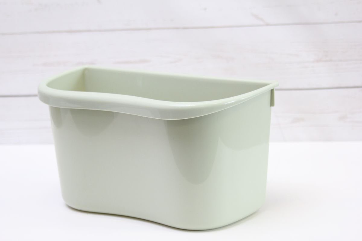 1PLUS Biomülleimer 1PLUS Mülleimer Abfalleimer Multi-Küchenaufbewahrungsbox, auch zum Einhängen geeignet, Kunststoff Grün