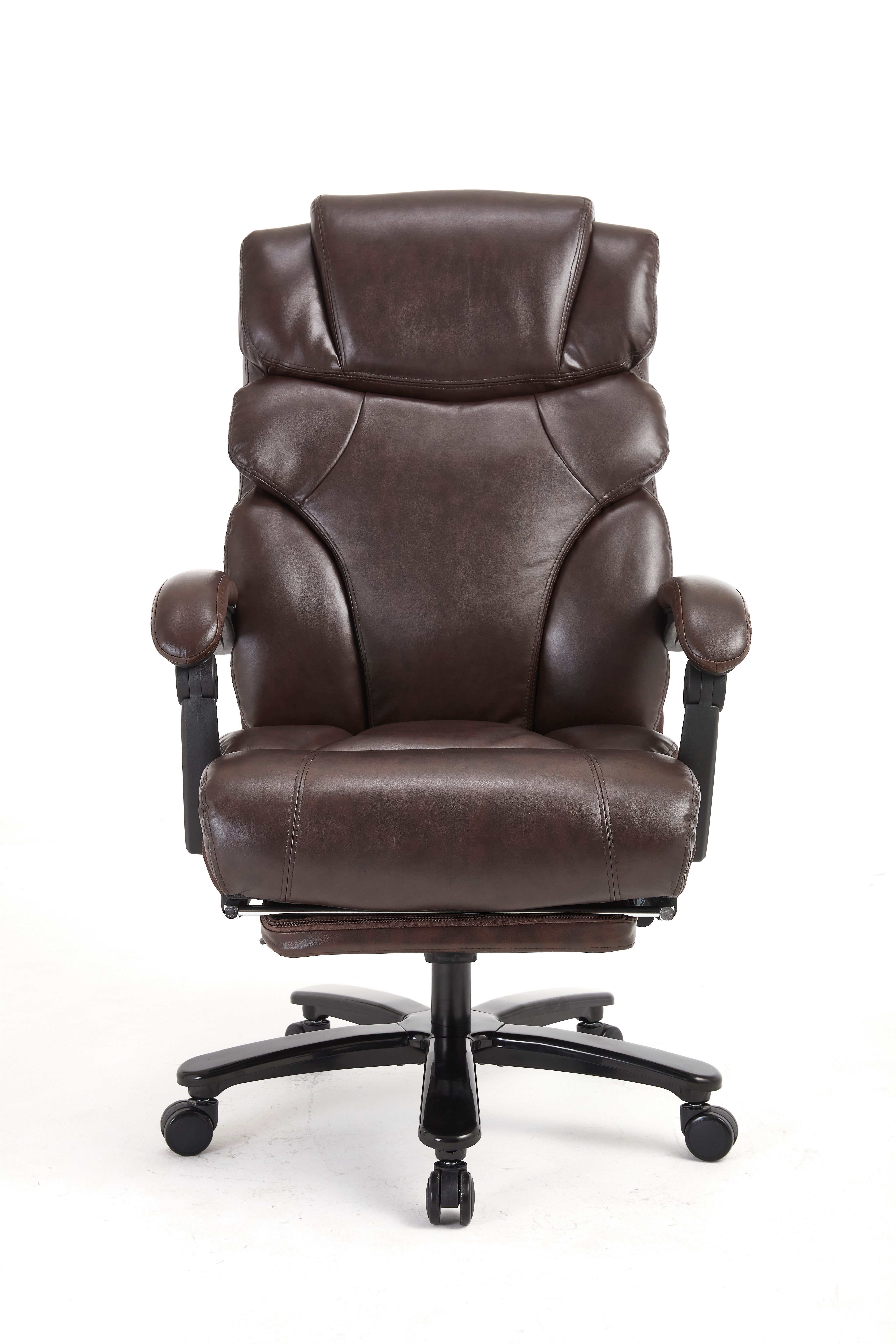 AISALL Bürostuhl Chefsessel PU mit Fußstütze, verstellbare Rückenlehne, PU-Leder (1 St), ergonomischer Schreibtischstuhl, Drehstuhl