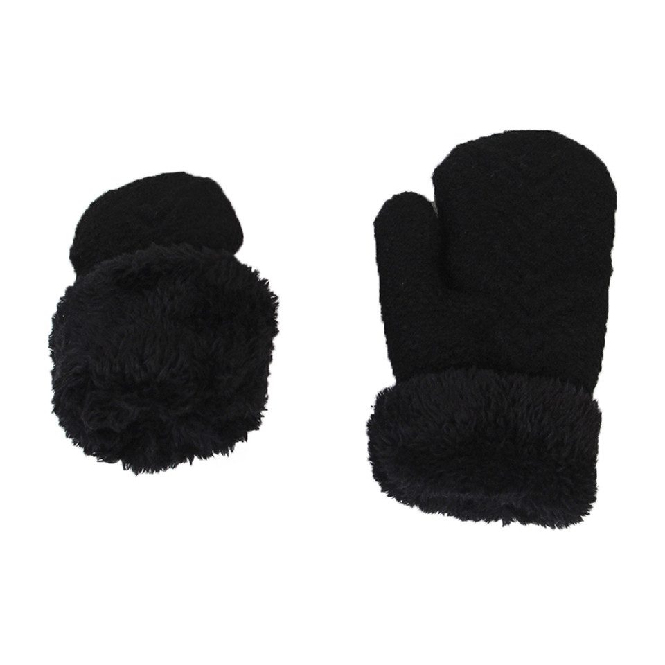 Oemmn Filzhut Kinder Winterset Mütze Schal Handschuhe – 3-teiliges Set für Mädchen & Jungen, warme Winter Accessoires für Kinder 1–4 Jahre
