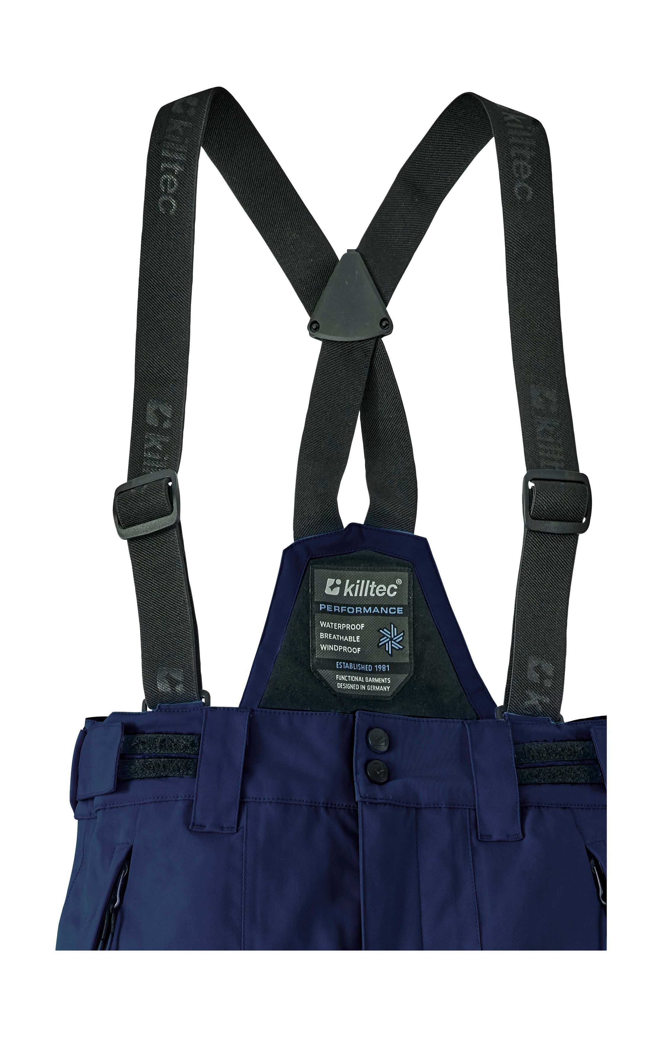 Killtec Skihose Girls Skihose 242 Wasserdicht, atmungsaktiv, abnehmbare Träger, rutschfester Schneefang