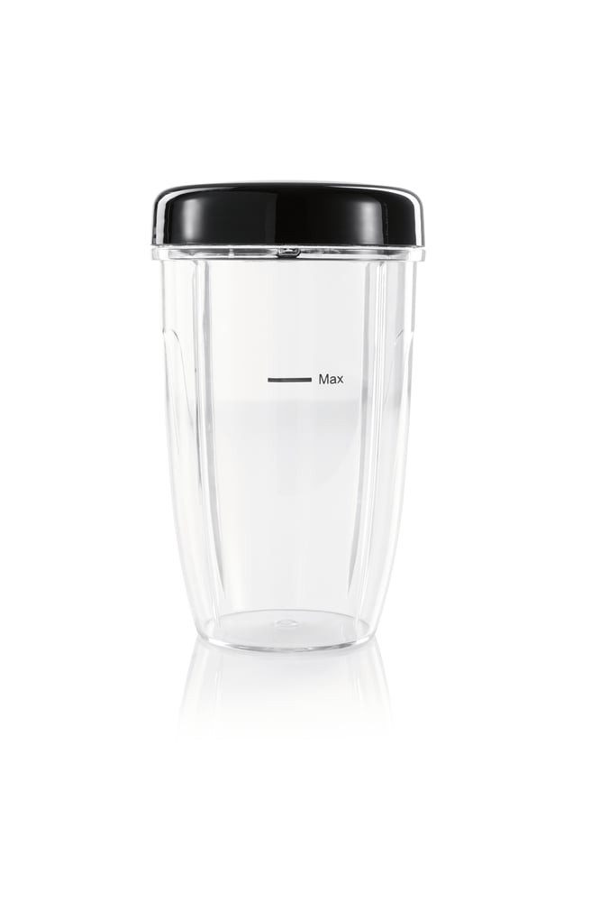 GOURMETmaxx Küchenmaschinen Zubehör-Set Zubehör-Set L 6-tlg. schwarz für Nutrition Mixer, für Nutrition Mixer umfangreich 6-fach-Präzisionsklinge To-Go