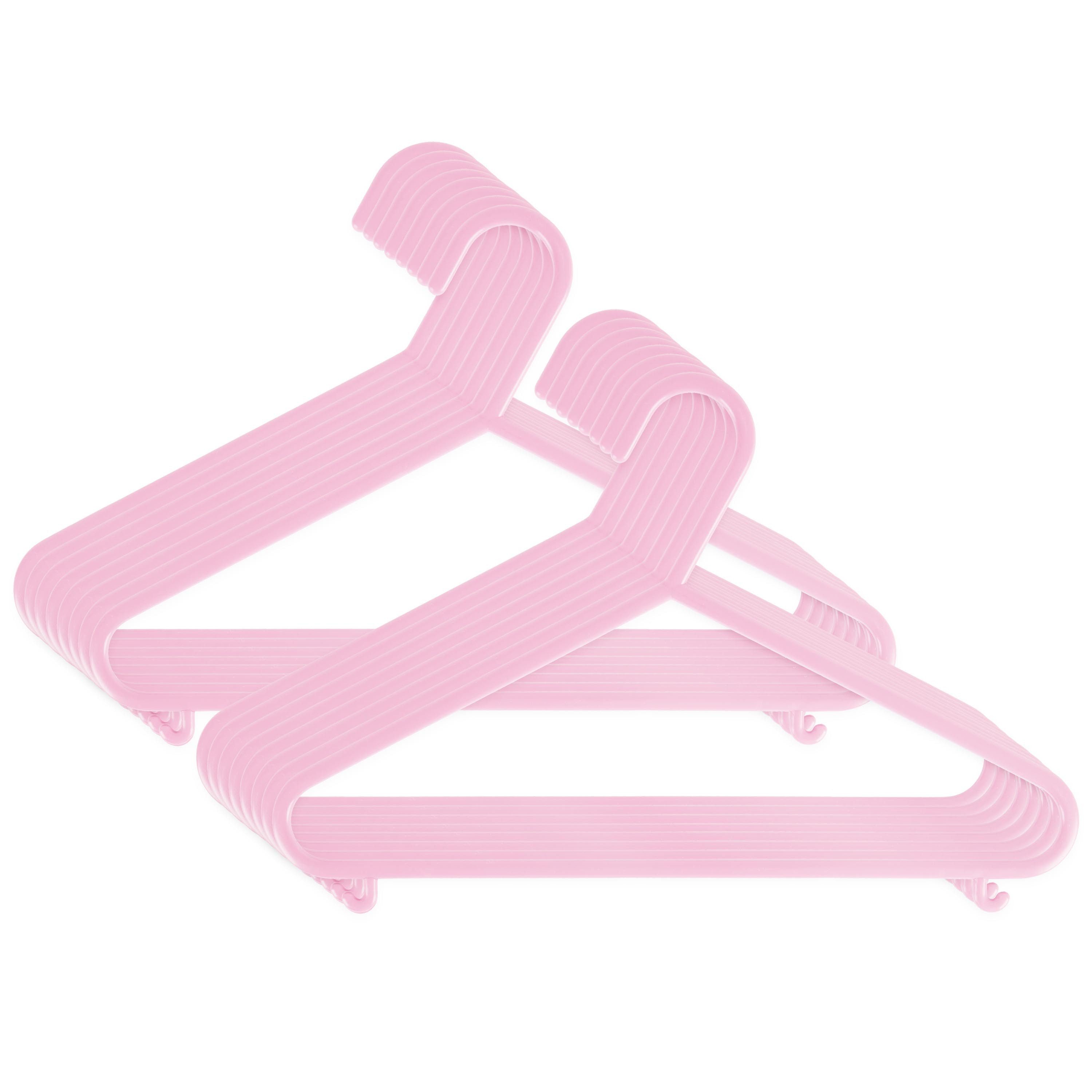 BIECO Kleiderbügel Bieco Kleiderbügel Kinder 16 Stück Rosa, (Set, 16-tlg)