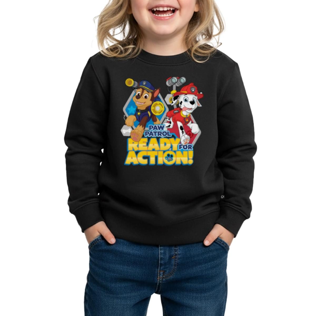 Spreadshirt Sweatshirt Paw Patrol Pawfect Teamwork Chase Marshall Kinder Premium Pullover (1-tlg)
