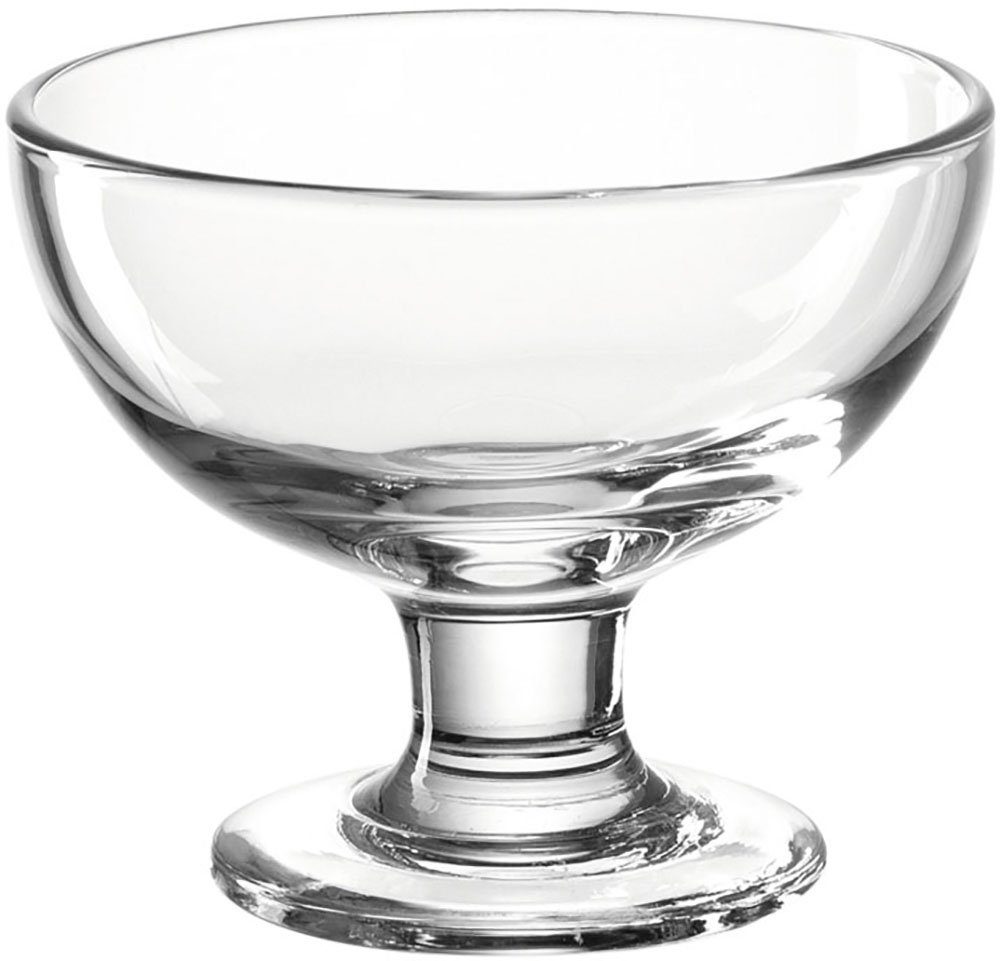 LEONARDO Servierschale CUCINA, Glas, auf Fuß, 360 ml, 4er Set