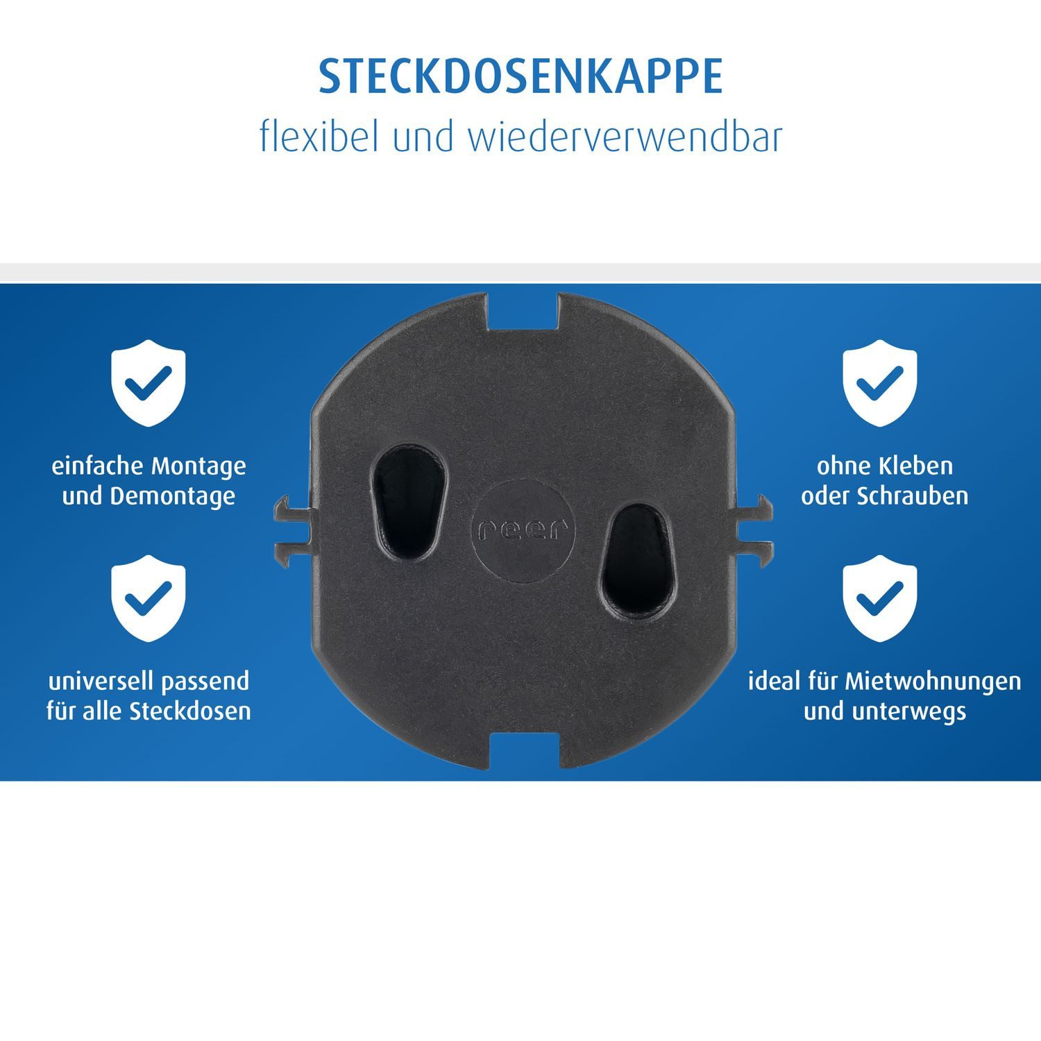 Reer Kindersicherung Schwarz, Schwarz