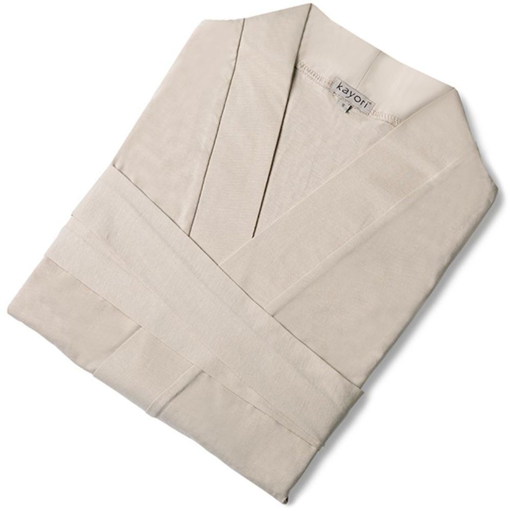 Kayori Bademantel Saigon, Kurzform, Baumwolle, Gürtel, günstig online kaufen