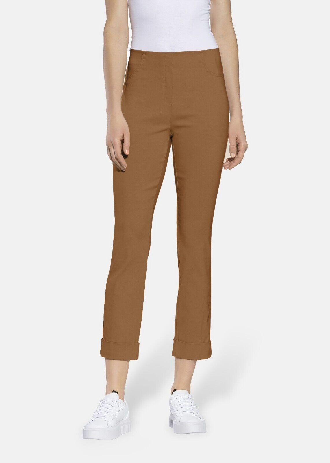 STEHMANN Broek met gestileerde steekzakken, model 'IGOR' in blauw