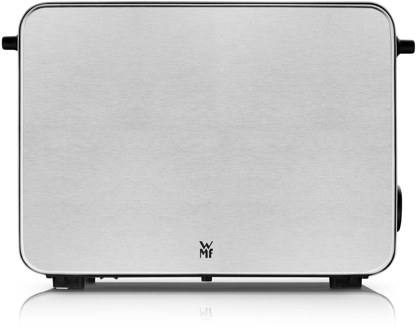 WMF Тостеры Stelio Edition, 2-Schlitz-Toaster, Brötchenaufsatz, 7 Bräunungsstufen, 2 kurze Schlitze, für 2 Scheiben, 1050 W, Brotzentrierung, Krümelschublade, seidenmattes Cromargan Gehäuse