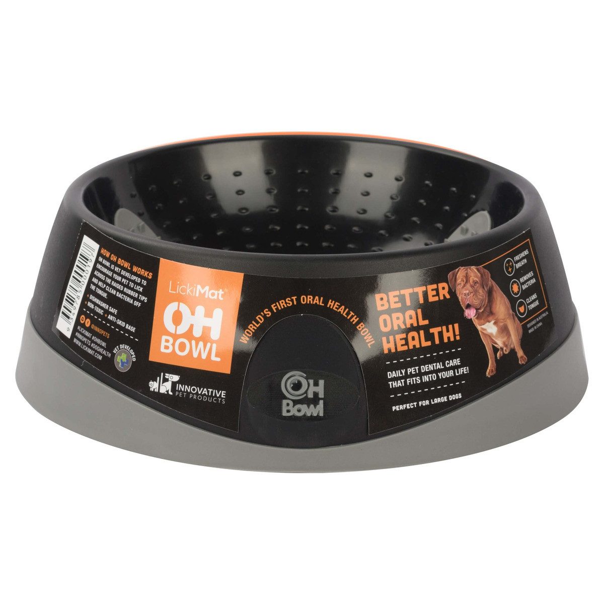 LickiMat Antischlingnapf Futternapf OH Bowl Dog black