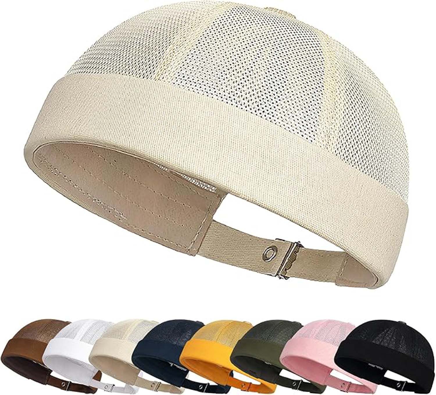Zaewry Dockermütze Verstellbar Seemannsmütze UV-Schutz Dockermütze Sommer Hafenmütze