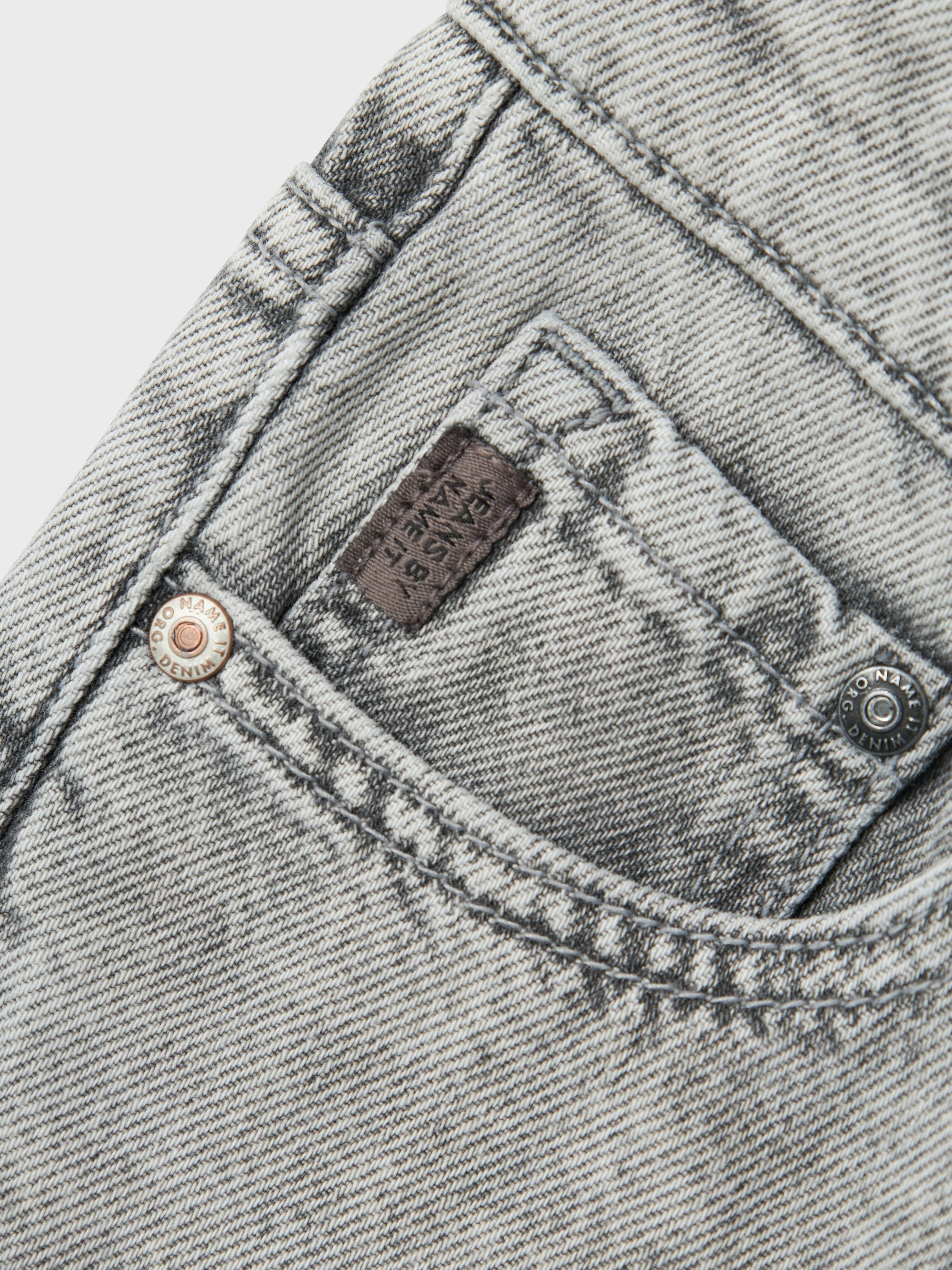 Name It Straight-Jeans NKMRYAN – Jeans mit geradem Bein, strapazierfähig unifarben, casual, straight fit, Denim/Jeans