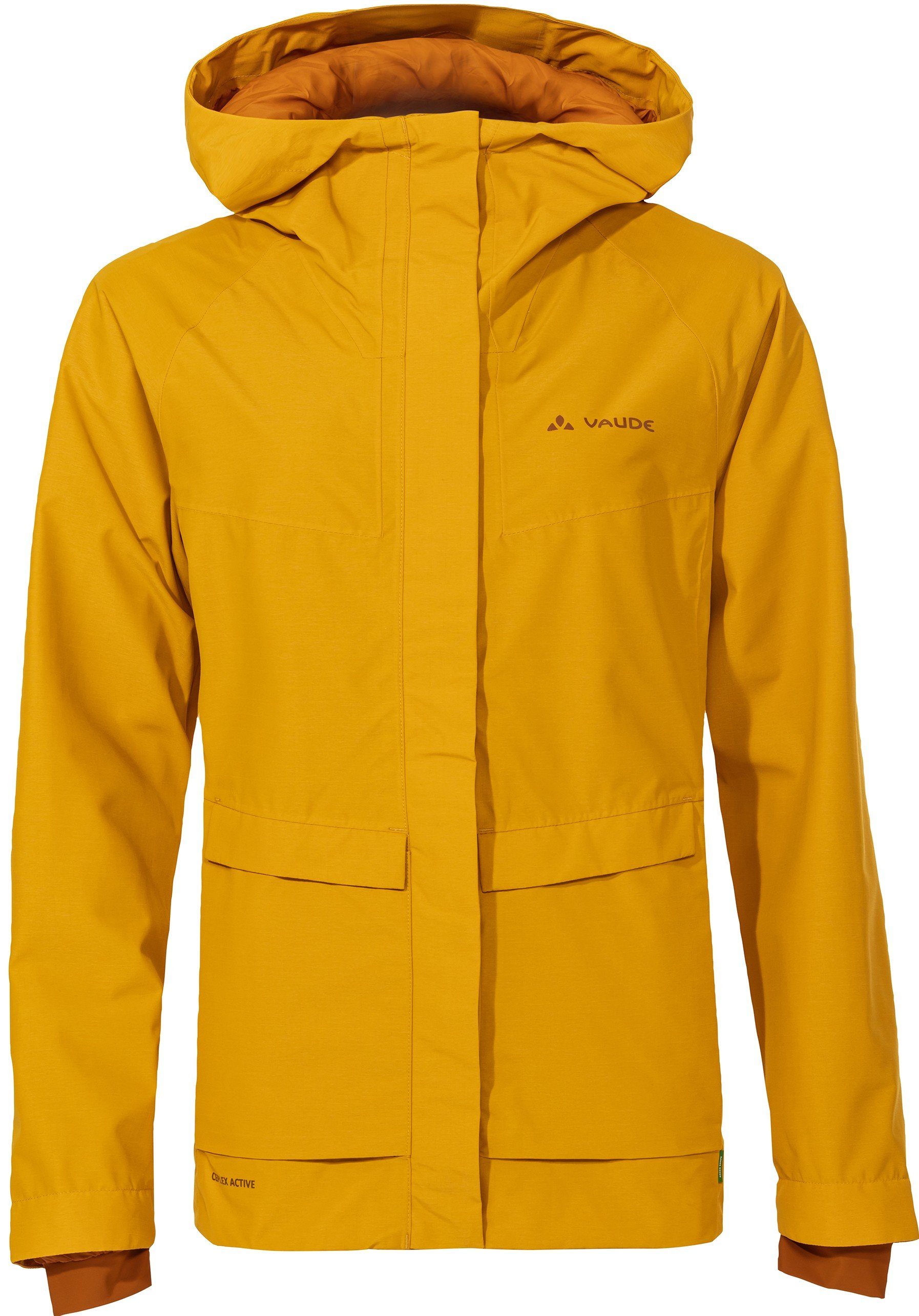 VAUDE Fahrradjacke Womens Comyou Pro Rain Jacket burnt yellow