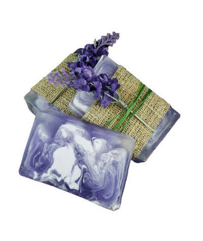 Nesbel - Spüren Sie die Reinheit? Handseife Lavendel, Glycerin Hand-und Dusch Seife mit Ziegenmilch 100g