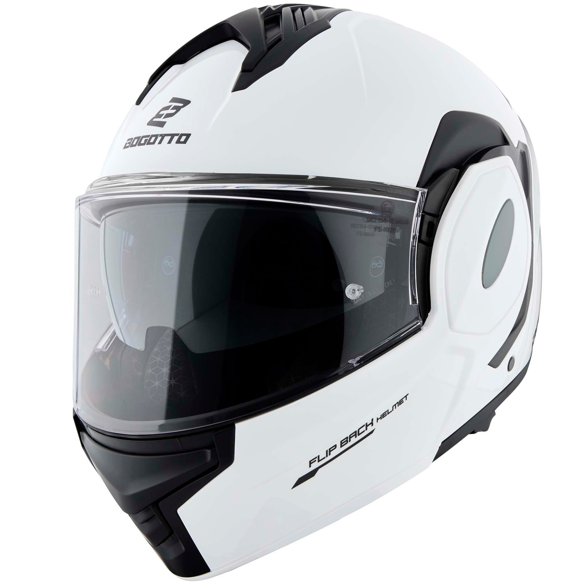 Bogotto Motorradhelm FS-X600 Klapphelm, Vorbereitet Für Kommunikationssystem,geeignet Brillenträger,vorbe