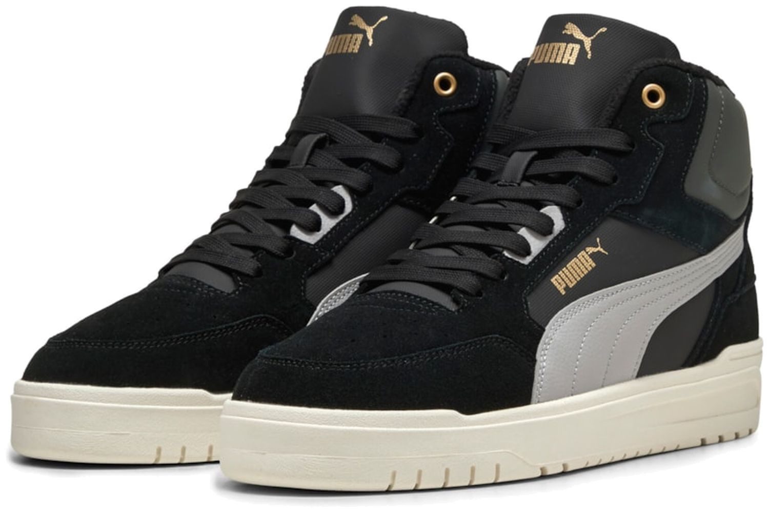 PUMA Puma Shuffle Downtown Mid WTR Black-Gray Echo-Gold Sneaker günstig online kaufen