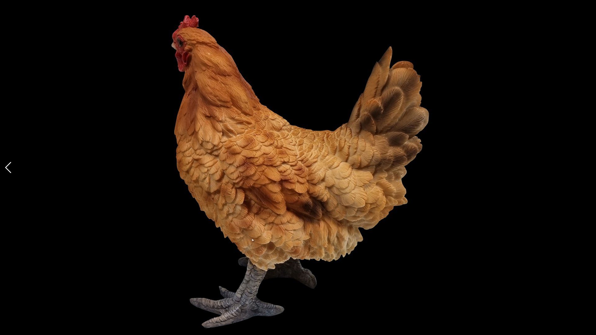 Gartenfigur lebensechte Plus Huhn (1 aus Kunstharz Rosi, Gartenfigur St), Henne Fachhandel