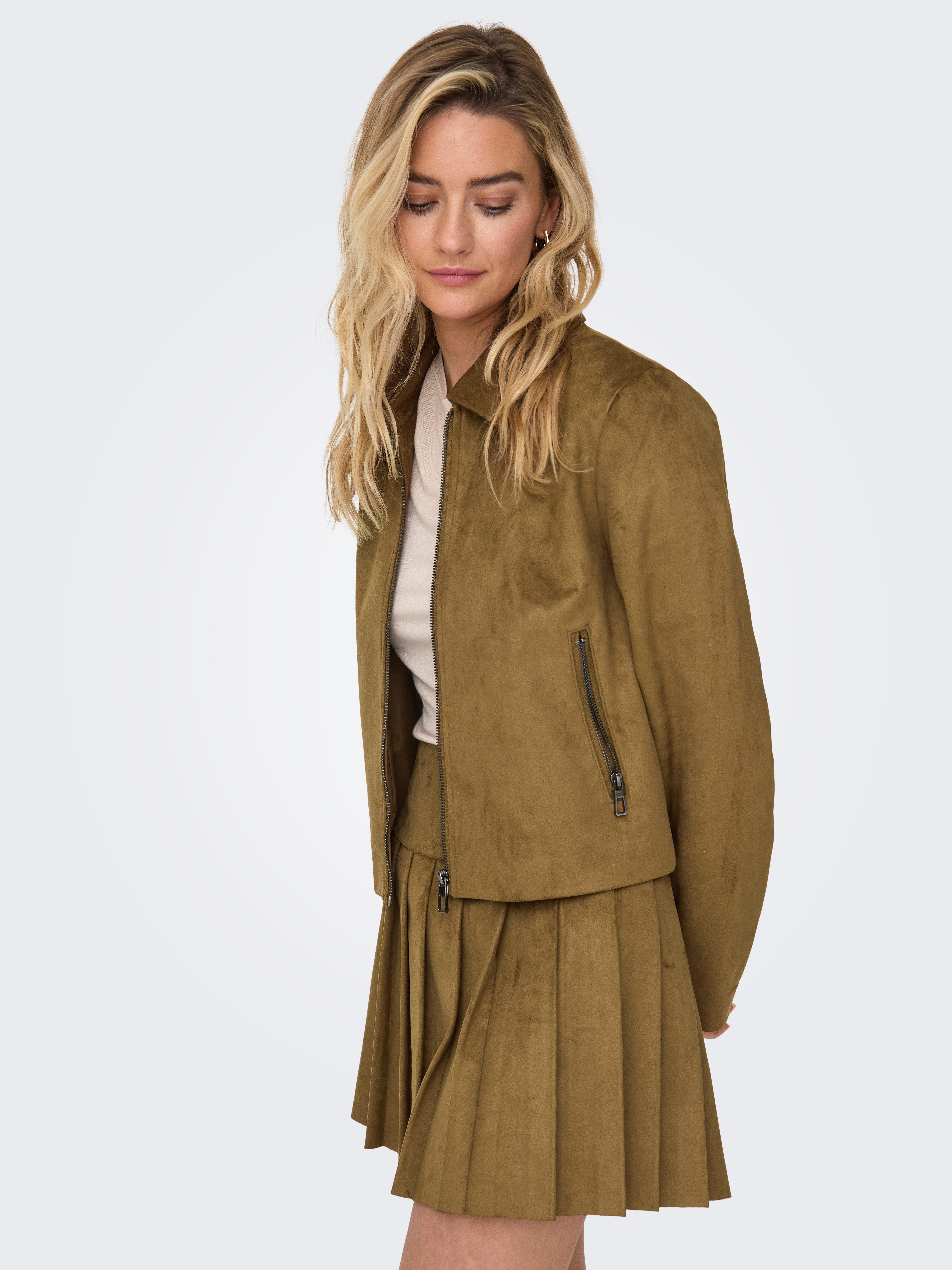 ONLY Kurzjacke ONLTULIP FAUX SUEDE ZIP JACKET OTW günstig online kaufen