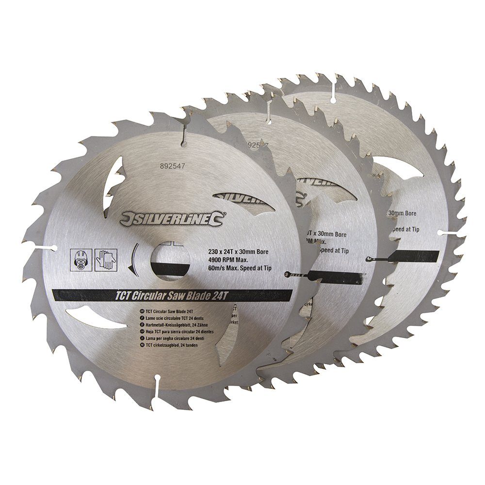 Kreissägeblatt 3 x Hartmetall Kreissägeblätter Set günstig online kaufen