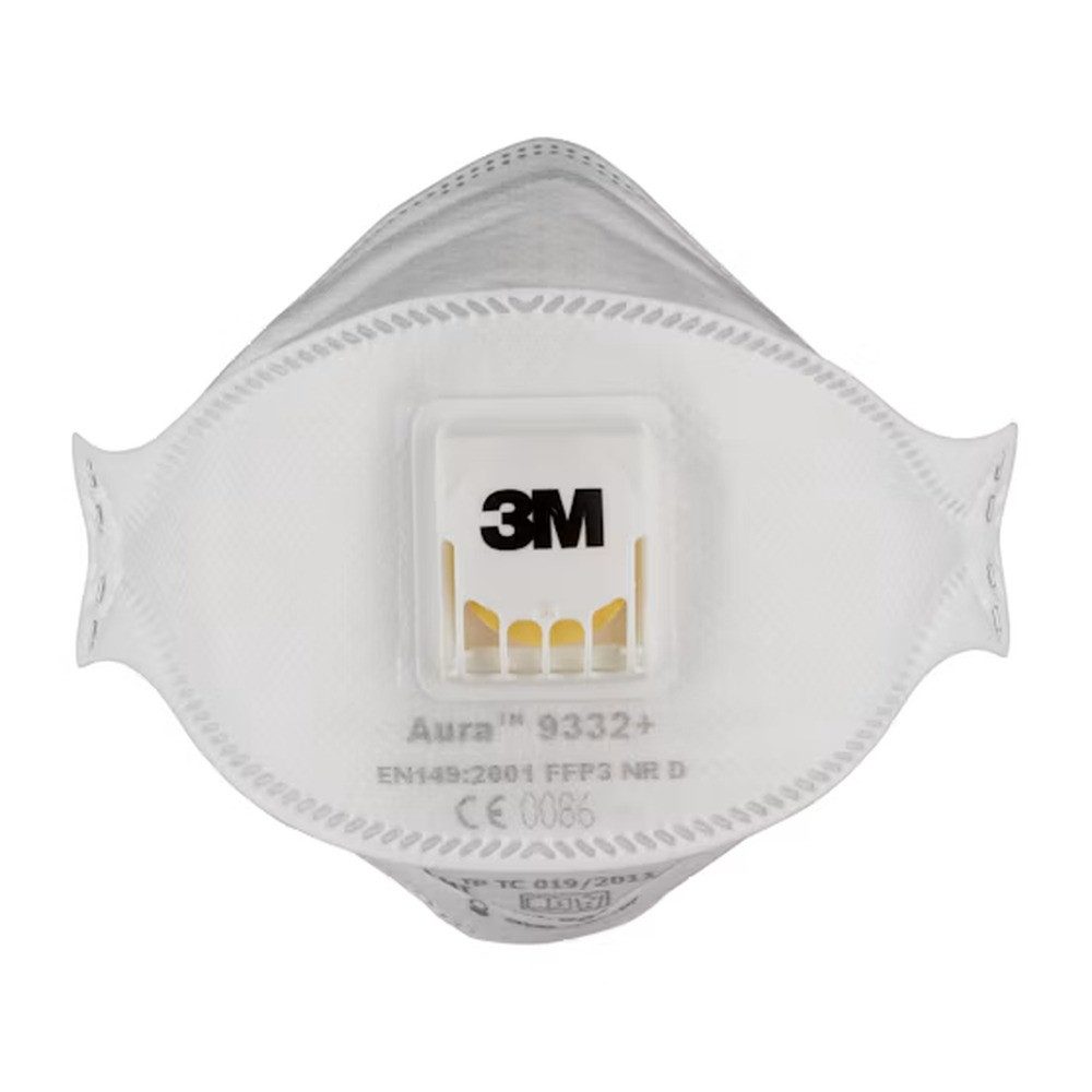 3M Filtrierende Halbmasken FFP3 3M Atemschutzmasken Aura™ Comfort Cool Flow™ 9332+