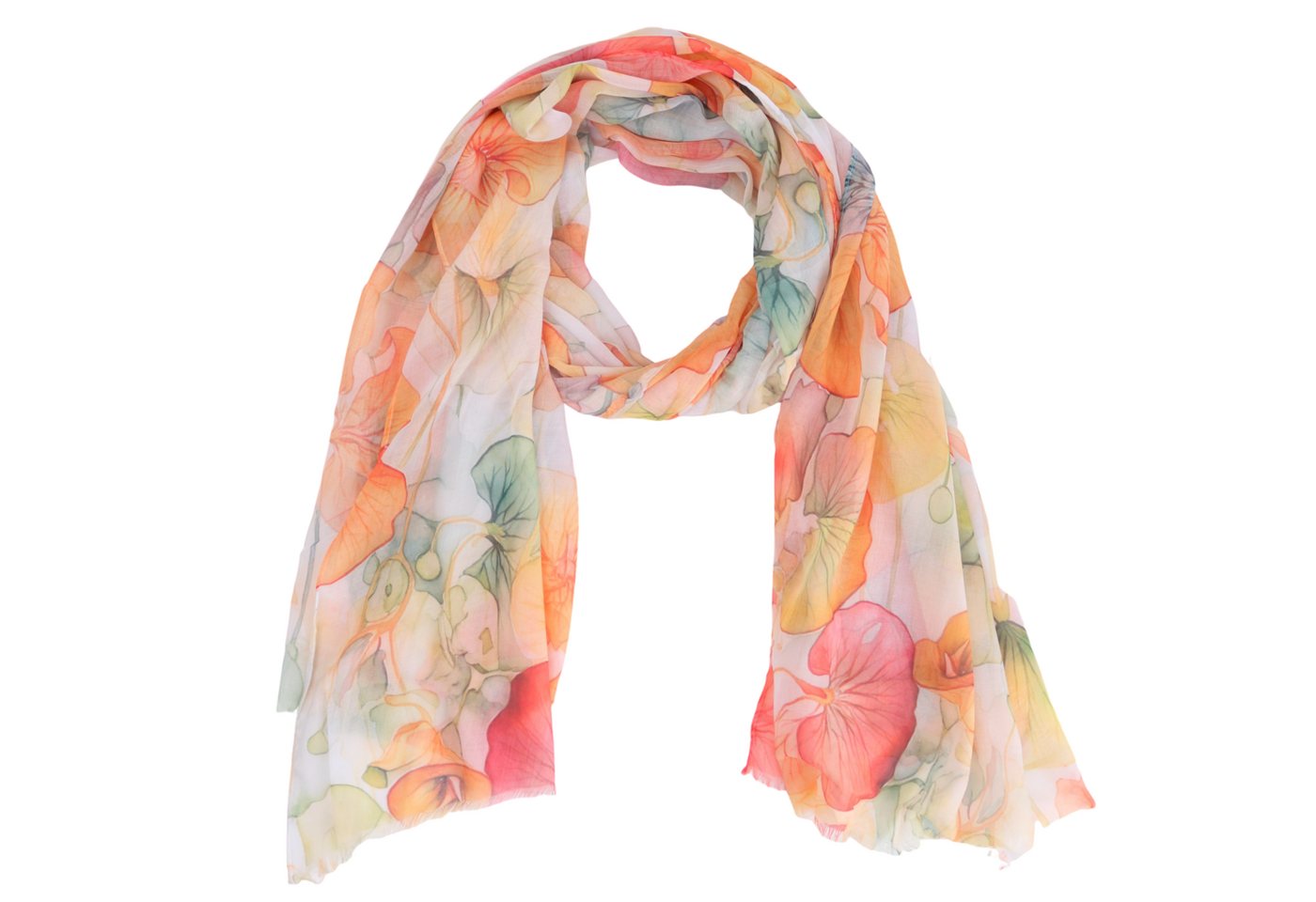 MIRROSI Modeschal Weicher & Leicht Großes Schal, ca.75x180cm, Lotus Print, (aus 100% Viskose, Atemberaubende Designs), Damen Halstuch Stola ideal für Frühling, Sommer und Herbst