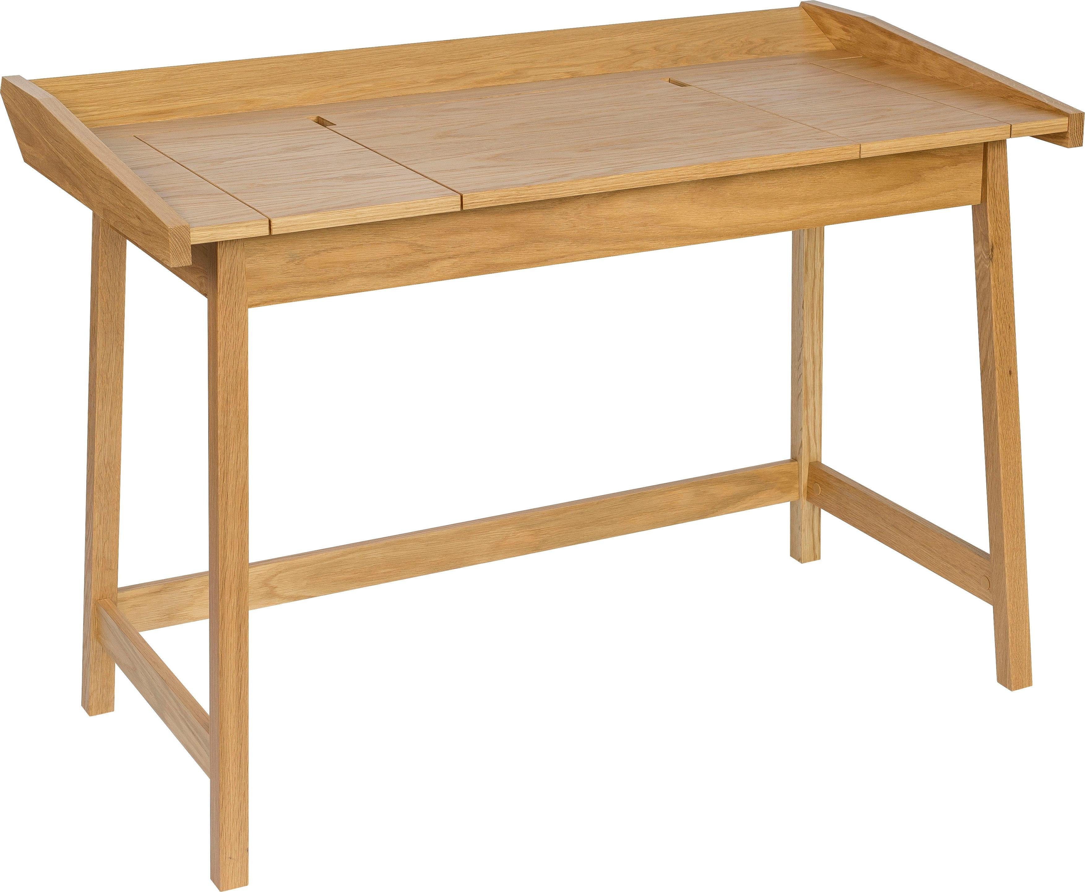 Woodman Schreibtisch Walter, skandinavisches Design, Holzfurnier aus Eiche, FSC®