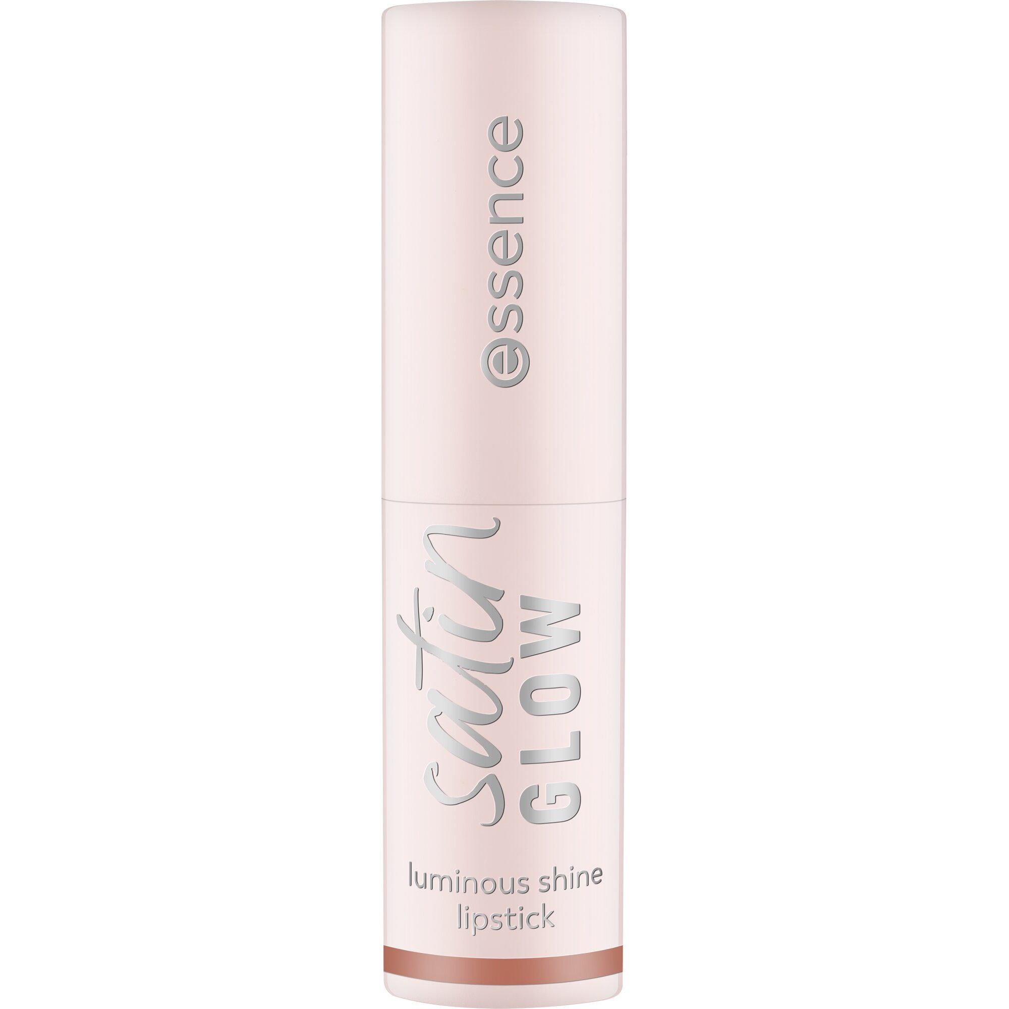 Essence Lippenstift satin GLOW luminous shine lipstick, 3-tlg., 3-tlg., Satin-Finish, langanhaltend, Farbintensiv, hohe Deckkraft