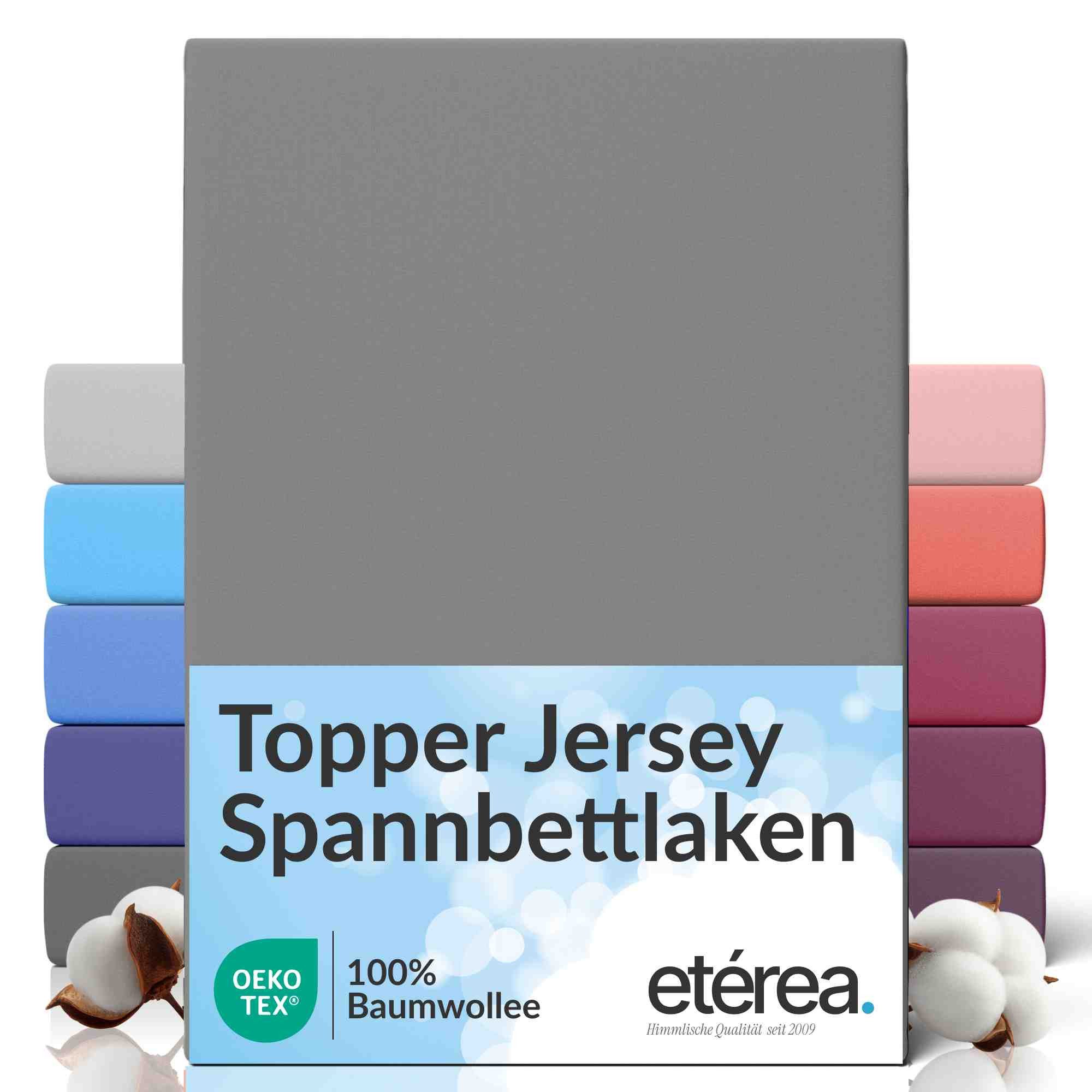 etérea Himmlische Qualität Spannbettlaken etérea Comfort Jersey Topper Spannbettlaken, Jersey, Gummizug: rundum, (1 Stück)