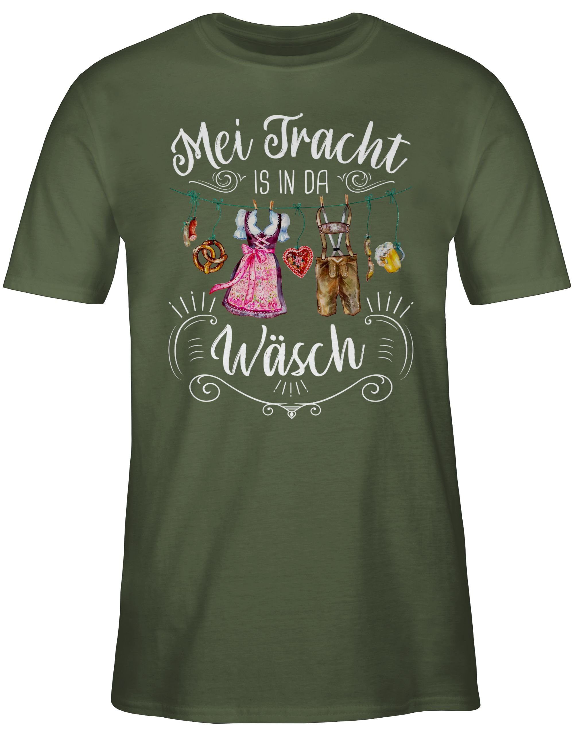 für 02 Herren Wäsch Grün Oktoberfest is T-Shirt Shirtracer Tracht Mei Mode in Army da