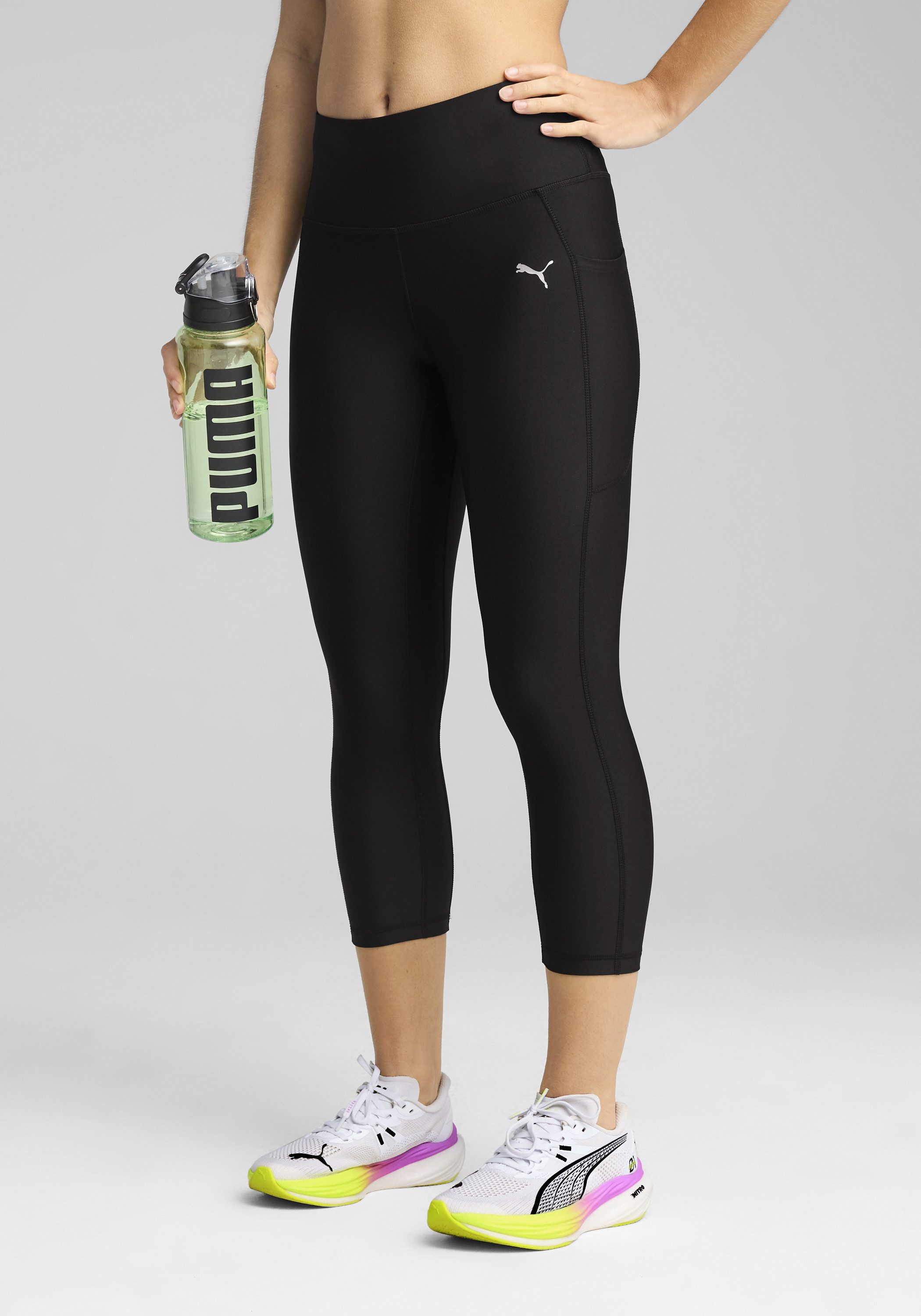 PUMA Lauftights W RUN VELOCITY 3/4TH TIGHT mit Seitentaschen, mit DryCELL Technologie, hoher Bund