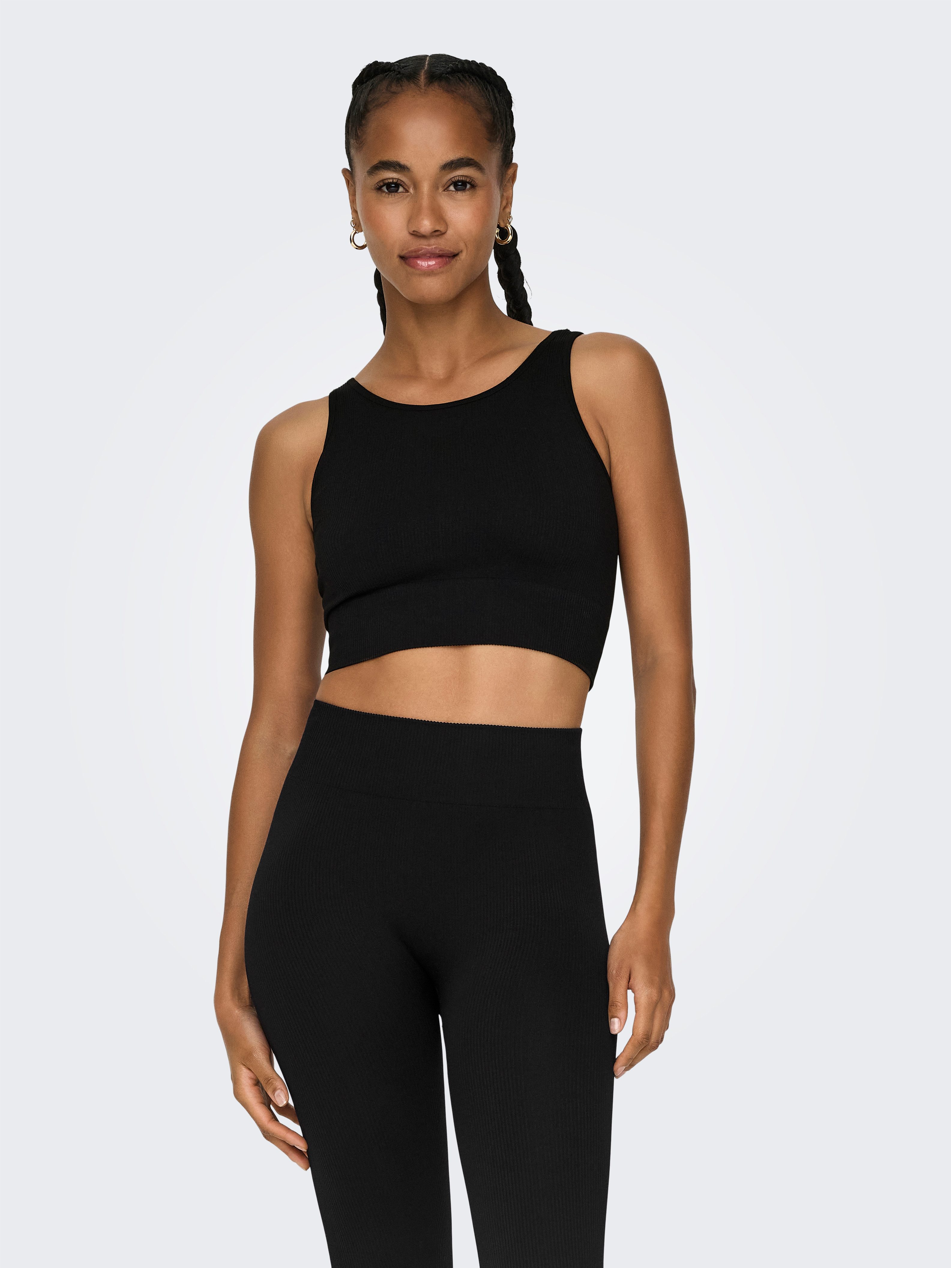ONLY Play Trainingstop ONPJAIA LIFE Cropped Fit, in feiner Rippstruktur günstig online kaufen