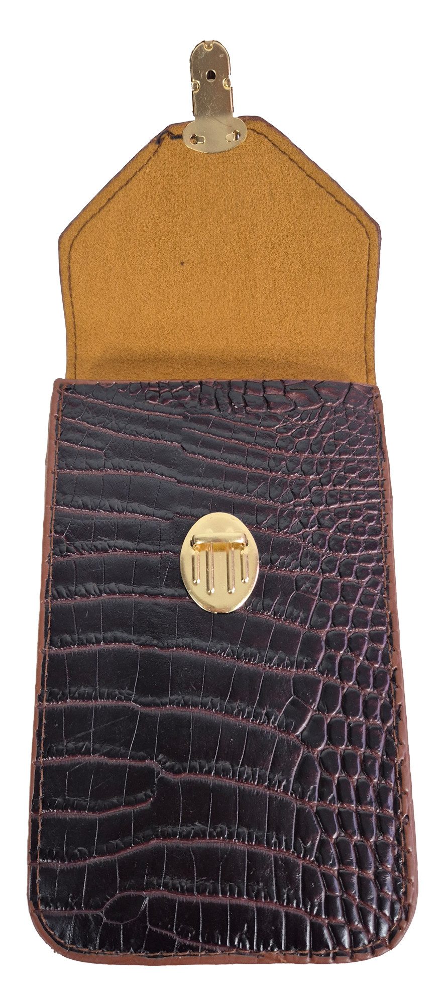 Einkaufszauber Handytasche Noble multifunktionale Gürteltasche Krokodil für Handy - Smartphone, Phantastische Krokodilmusterprägung