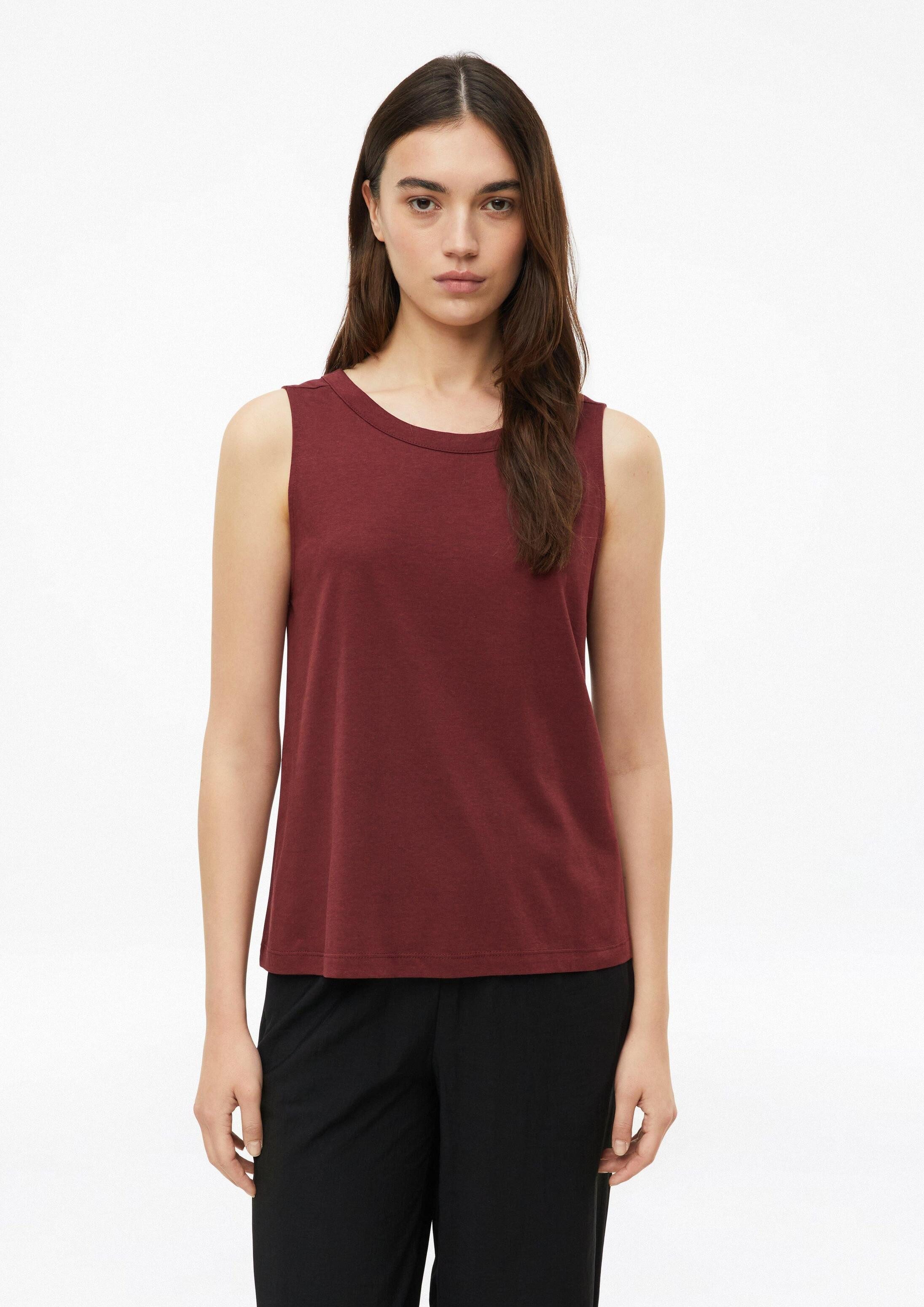 s.Oliver Muscleshirt T-Shirt Jersey-Top mit Rundhalsausschnitt und Rückendetail