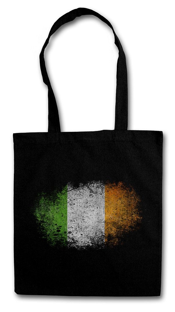 Beuteltasche Irish Flag Vintage Stofftasche Belfast Irland Ireland Kleeblatt Fahne