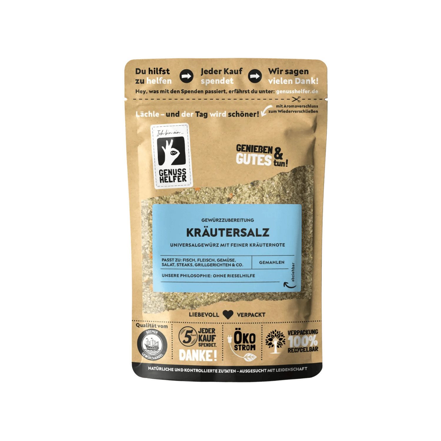 Bremer Gewürzhandel Gewürz Kräutersalz, gemahlen, 200 g