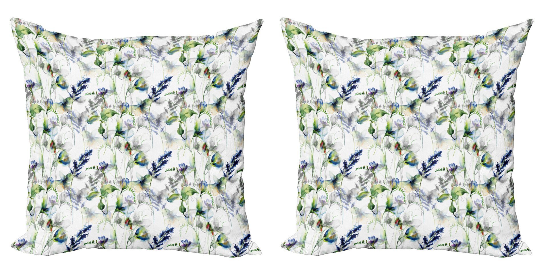 Kissenbezüge Modern Accent Doppelseitiger Digitaldruck, Abakuhaus (2 Stück), Blumen Pea Blossom Entwurf