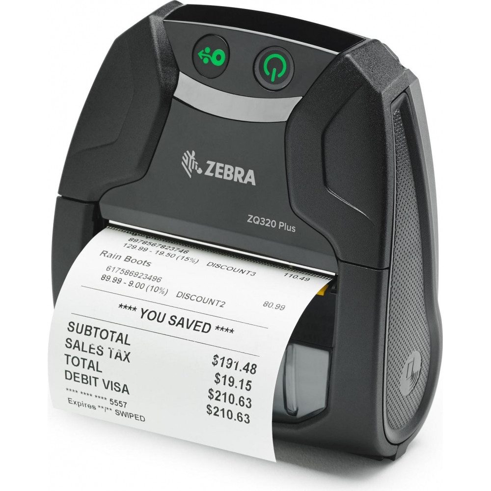 ZEBRA ZQ32-A0E04TE-00 ZQ320 Plus Thermodrucker Schwarz Etikettendrucker