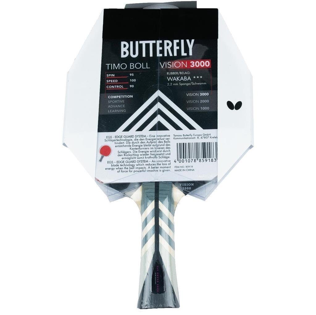 Butterfly Tischtennisschläger 1x Timo Boll Vision 3000 + Drive Case 1, Tischtennis Schläger Set Tischtennisset Table Tennis Bat Racket – Bild 4 von 5
