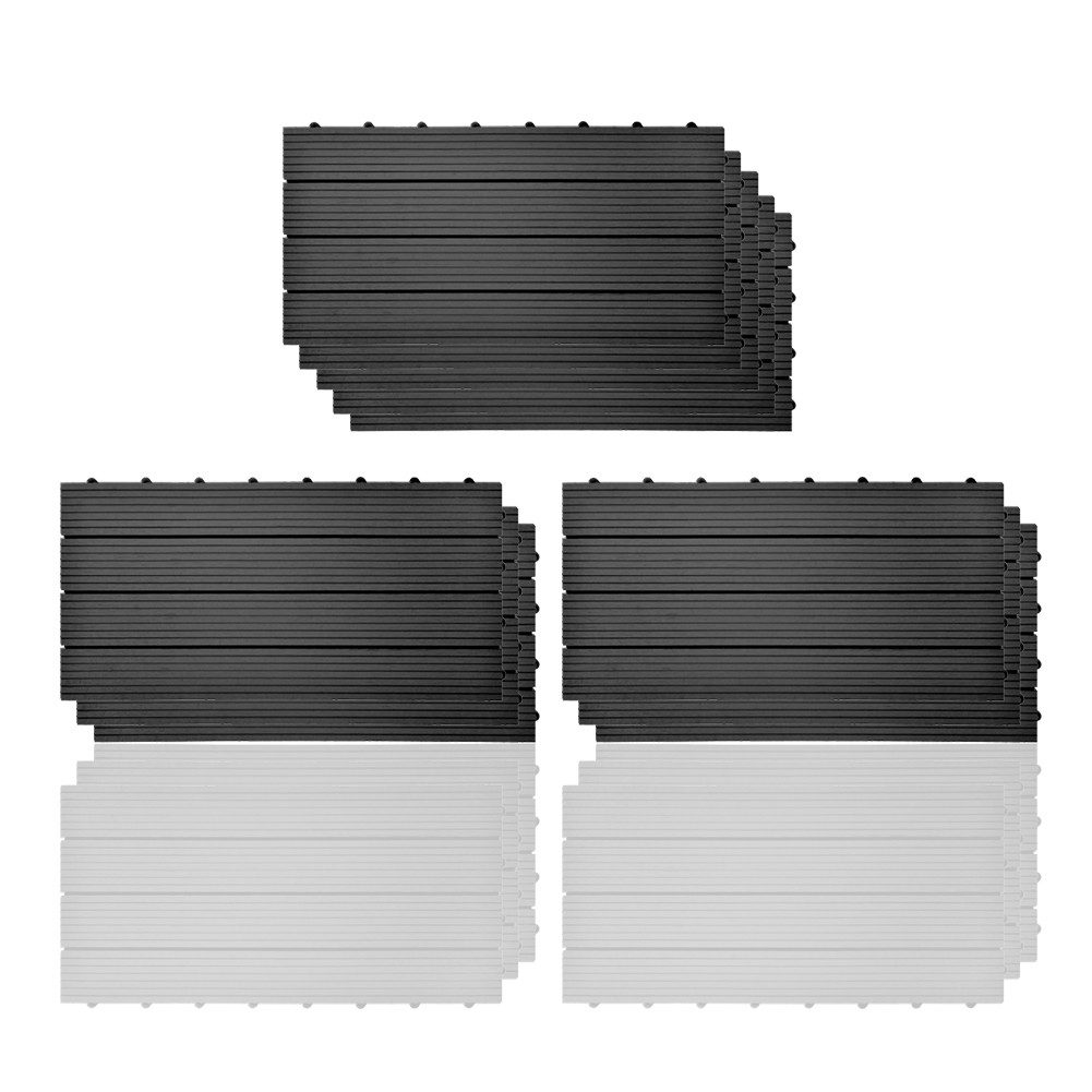 euroharry WPC-Fliesen 22-St. 4m² Terrassenplatten, 30x60 cm WPC-Fliesen Klickfliese