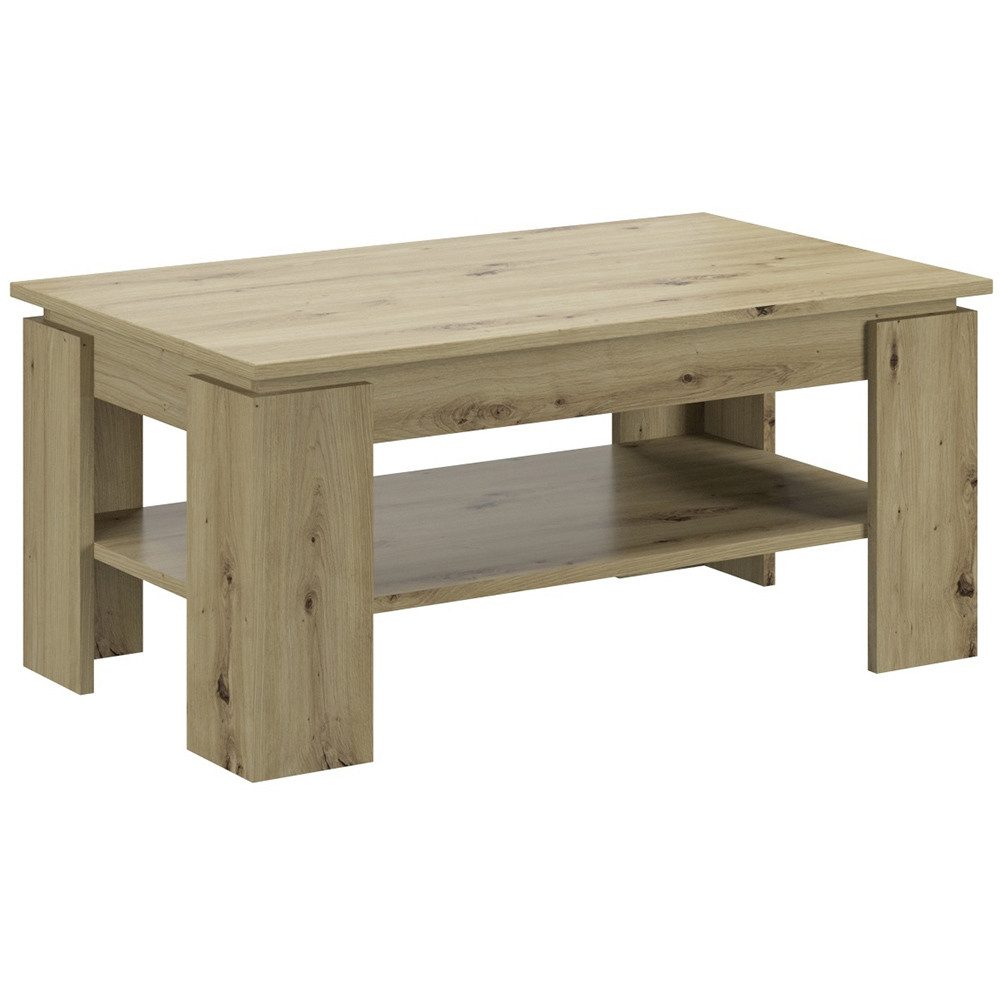 Lomadox Couchtisch TRURO-158, Wohnzimmertisch in Eiche Dekor 100 cm breit
