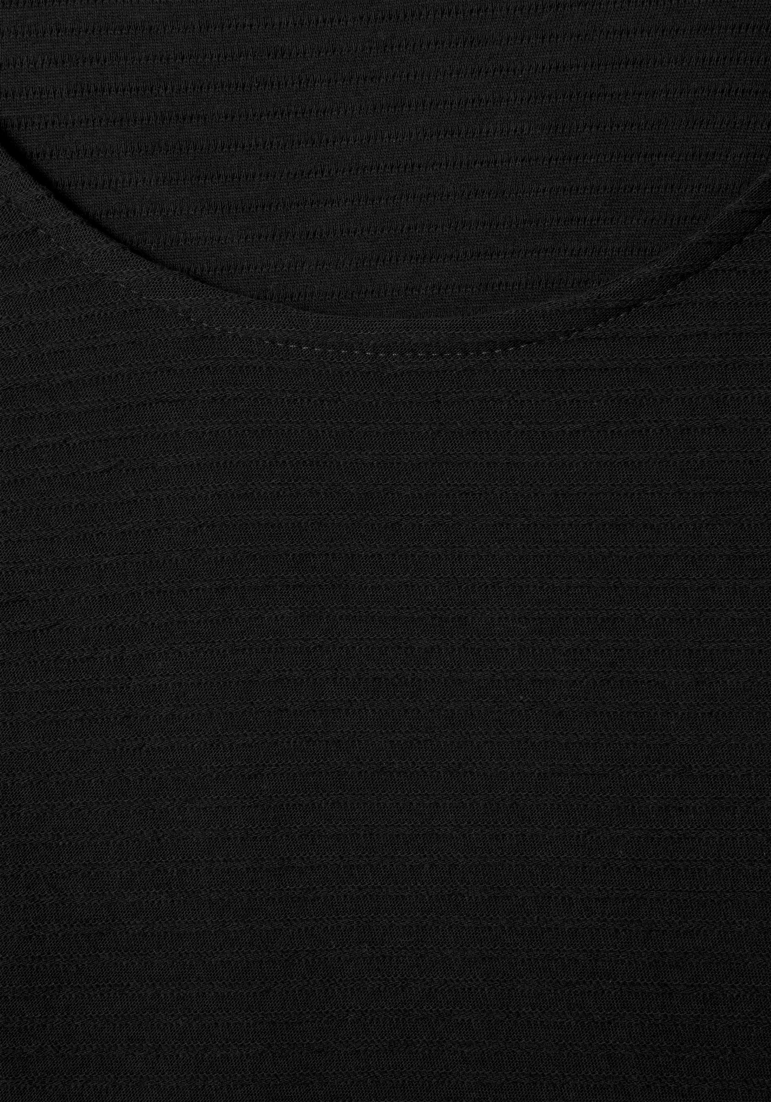 LASCANA Langarmshirt mit Streifenstruktur (2er-Pack) aus weicher Baumwoll-Qualität