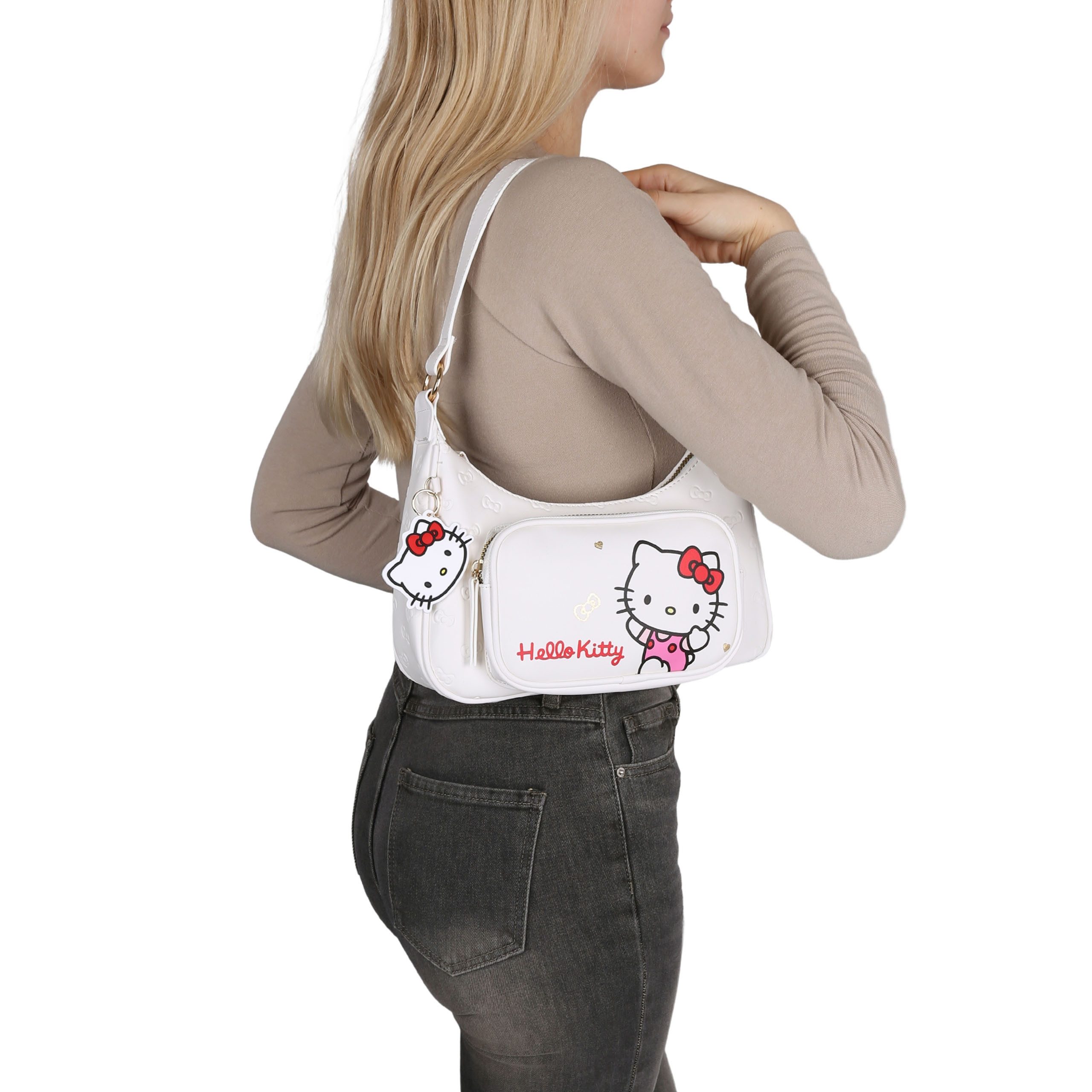 Sarcia.eu Handtasche Hello Kitty Weiße Baguette günstig online kaufen