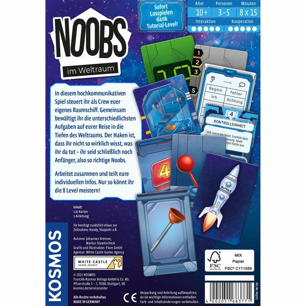 Kosmos Spiel Noobs - Im Weltraum