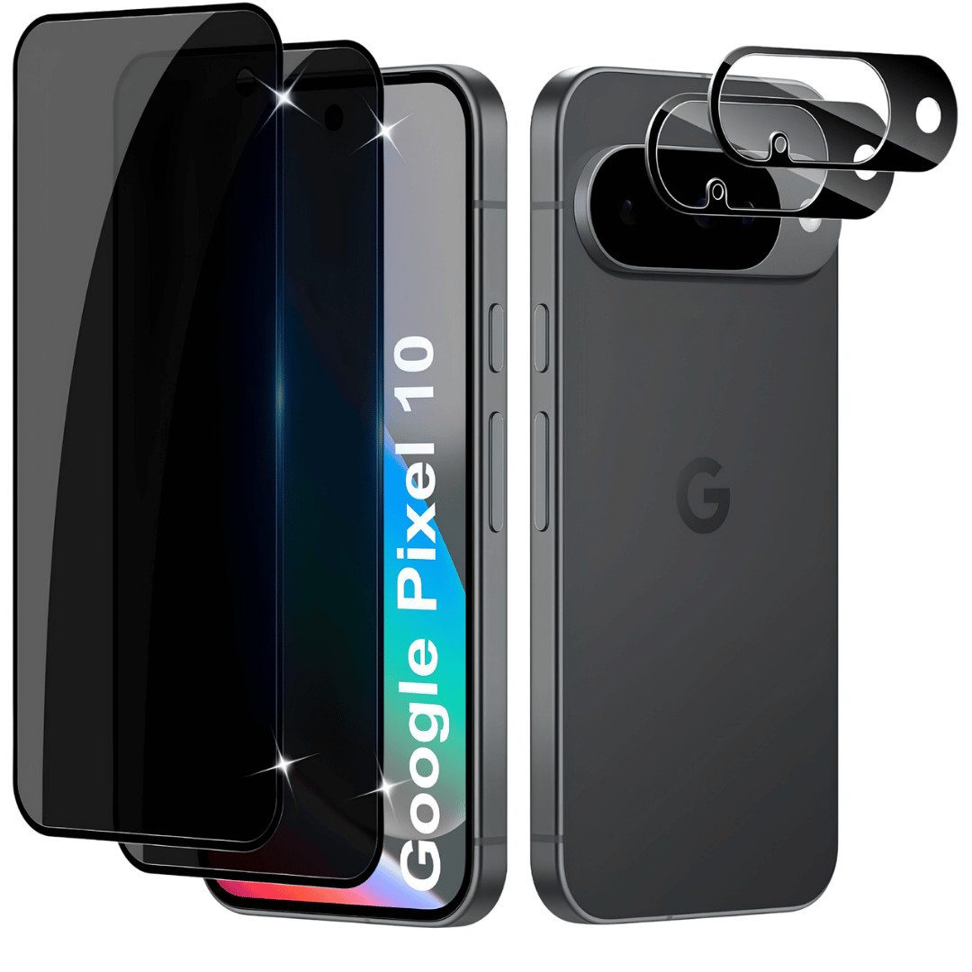 SmartUP Displayschutzglas 2X Schutzglas für Google Pixel 10 Blickschutz Display Kamera Screen 9H für Google Pixel 10, 4 Stück, Anti-Spy, Blickschutz, Privacy