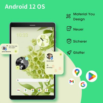 Ulife Headwolf, Fpad2(Android 12), 4GB RAM, 64GB ROM Tablet (8", Android 12, 4G, Gesichtserkennung, 5 MP Front- und Rückkameras)