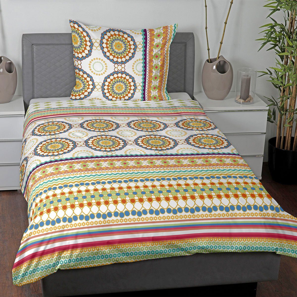 TRAUMSCHLAF Bettwäsche Bohemian, Mako Satin, 2 günstig online kaufen